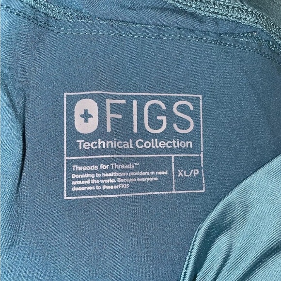 Two pair Figs Technical Collection Women's Sz XL Scrubs Pants Drawstring nurse - Picture 6 of 10